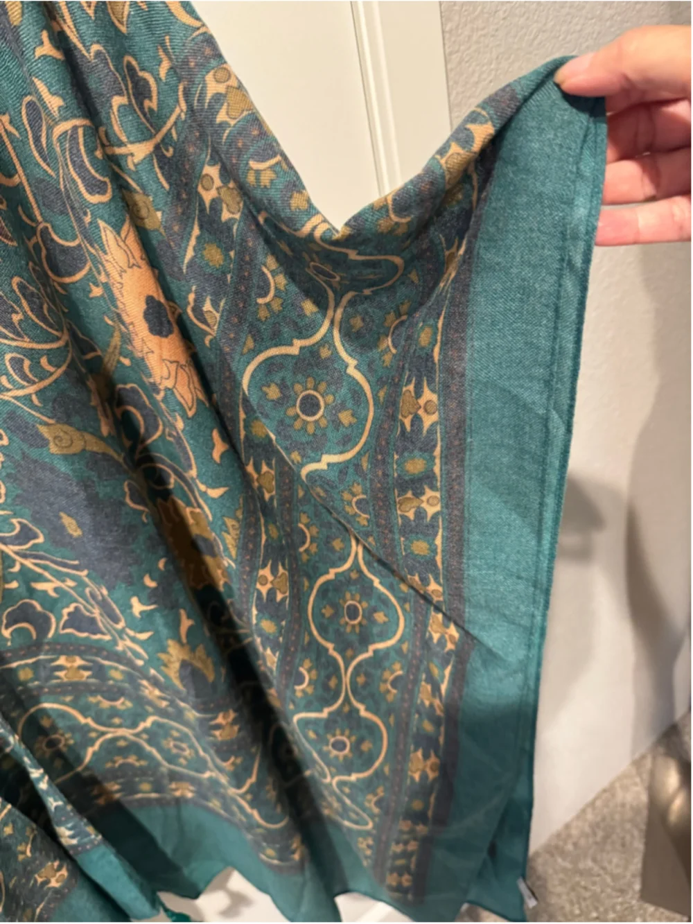 Women's Unbranded Floral Print Kimono One Size Green Gold